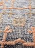 erbe blue wool and bamboo silk hand knotted Rug - CloseUp