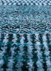 konstrukt blue wool and bamboo silk hand loom Rug - CloseUp