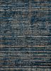 saga blue wool hand loom Rug - CloseUp
