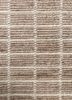 saga beige and brown wool hand loom Rug - CloseUp