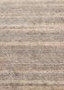 saga beige and brown wool hand loom Rug - CloseUp