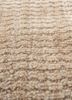 saga beige and brown wool hand loom Rug - CloseUp