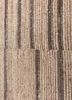 saga beige and brown wool hand loom Rug - CloseUp