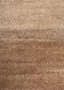 saga beige and brown wool hand loom Rug - CloseUp
