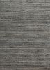 basis green wool hand loom Rug - CloseUp