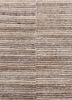 saga beige and brown wool hand loom Rug - CloseUp