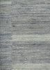 saga blue wool hand loom Rug - CloseUp