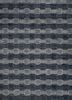 saga blue wool hand loom Rug - CloseUp