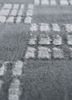 basis grey and black wool and viscose hand loom Rug - CloseUp basis grey and black wool and viscose hand loom Rug - CloseUp