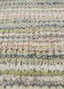 saga grey and black wool and viscose hand loom Rug - CloseUp