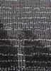 tesoro grey and black wool and viscose hand loom Rug - CloseUp