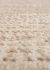 entropy ivory afghan wool hand knotted Rug - CloseUp