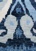 savana blue wool hand knotted Rug - CloseUp savana blue wool hand knotted Rug - CloseUp