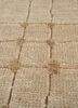 thyme ivory wool hand knotted Rug - CloseUp