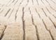 thyme beige and brown wool hand knotted Rug - CloseUp