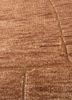 zuri red and orange wool hand knotted Rug - CloseUp
