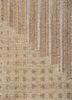 blythe beige and brown wool hand knotted Rug - CloseUp