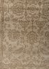 savana beige and brown wool hand knotted Rug - CloseUp