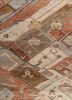 manchaha red and orange wool hand knotted Rug - CloseUp