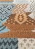 manchaha blue wool hand knotted Rug - CloseUp