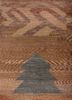 manchaha red and orange wool hand knotted Rug - CloseUp manchaha red and orange wool hand knotted Rug - CloseUp