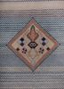 manchaha blue wool and bamboo silk hand knotted Rug - CloseUp