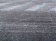 manchaha grey and black wool and bamboo silk hand knotted Rug - CloseUp
