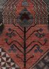 manchaha grey and black wool and bamboo silk hand knotted Rug - CloseUp manchaha grey and black wool and bamboo silk hand knotted Rug - CloseUp
