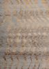 manchaha grey and black wool and bamboo silk hand knotted Rug - CloseUp