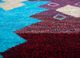 freedom manchaha pink and purple wool and bamboo silk hand knotted Rug - CloseUp