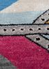 manchaha grey and black wool and bamboo silk hand knotted Rug - CloseUp