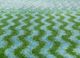 manchaha green wool and bamboo silk hand knotted Rug - CloseUp