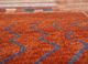 freedom manchaha red and orange wool and bamboo silk hand knotted Rug - CloseUp freedom manchaha red and orange wool and bamboo silk hand knotted Rug - CloseUp