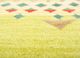 manchaha gold wool and bamboo silk hand knotted Rug - CloseUp