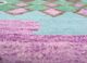 manchaha blue wool and bamboo silk hand knotted Rug - CloseUp