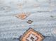 manchaha blue wool and bamboo silk hand knotted Rug - CloseUp manchaha blue wool and bamboo silk hand knotted Rug - CloseUp