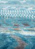 manchaha blue wool and bamboo silk hand knotted Rug - CloseUp manchaha blue wool and bamboo silk hand knotted Rug - CloseUp