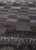 manchaha grey and black wool and bamboo silk hand knotted Rug - CloseUp