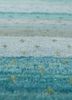 manchaha blue wool and bamboo silk hand knotted Rug - CloseUp manchaha blue wool and bamboo silk hand knotted Rug - CloseUp
