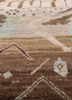 manchaha beige and brown wool and bamboo silk hand knotted Rug - CloseUp manchaha beige and brown wool and bamboo silk hand knotted Rug - CloseUp