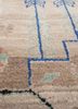 manchaha beige and brown wool and bamboo silk hand knotted Rug - CloseUp