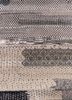 manchaha grey and black wool and bamboo silk hand knotted Rug - CloseUp