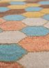 manchaha blue wool and bamboo silk hand knotted Rug - CloseUp manchaha blue wool and bamboo silk hand knotted Rug - CloseUp