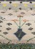 manchaha ivory wool and bamboo silk hand knotted Rug - CloseUp