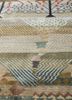 manchaha green wool and bamboo silk hand knotted Rug - CloseUp