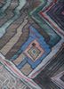 manchaha grey and black wool and bamboo silk hand knotted Rug - CloseUp