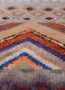 manchaha blue wool and bamboo silk hand knotted Rug - CloseUp