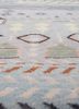 manchaha blue wool and bamboo silk hand knotted Rug - CloseUp manchaha blue wool and bamboo silk hand knotted Rug - CloseUp