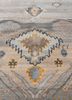 manchaha grey and black wool and bamboo silk hand knotted Rug - CloseUp