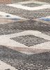 manchaha ivory wool and bamboo silk hand knotted Rug - CloseUp